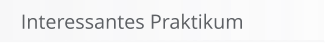 Interessantes Praktikum